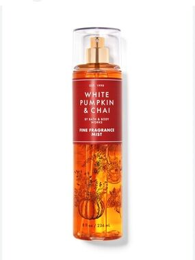 Bath & Body Works White Pumpkin & Chai Fine Fragrance Mist - Orange